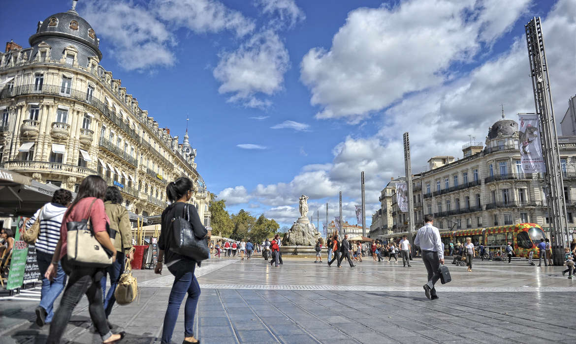 Tourisme place de la comédie à Montpellier
